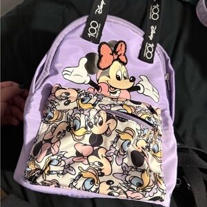 Disney Lavender Minnie Mouse Kids Backpack